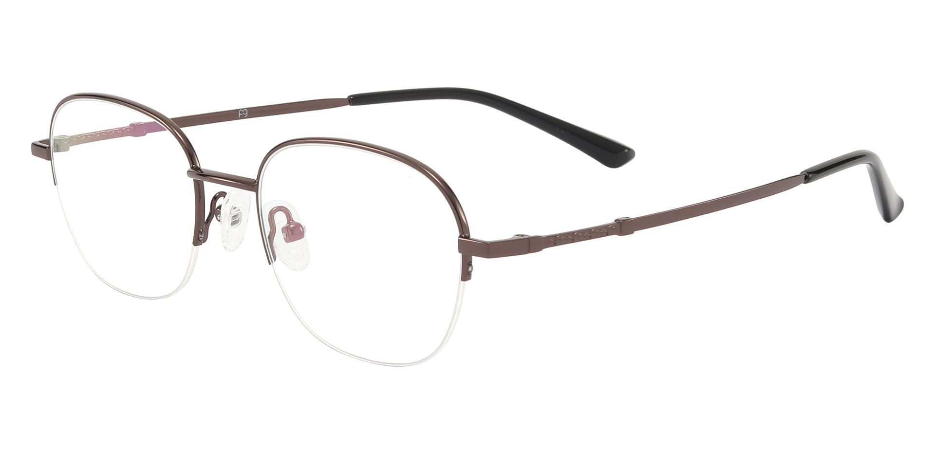 Rochester Oval Non-Rx Glasses - Brown
