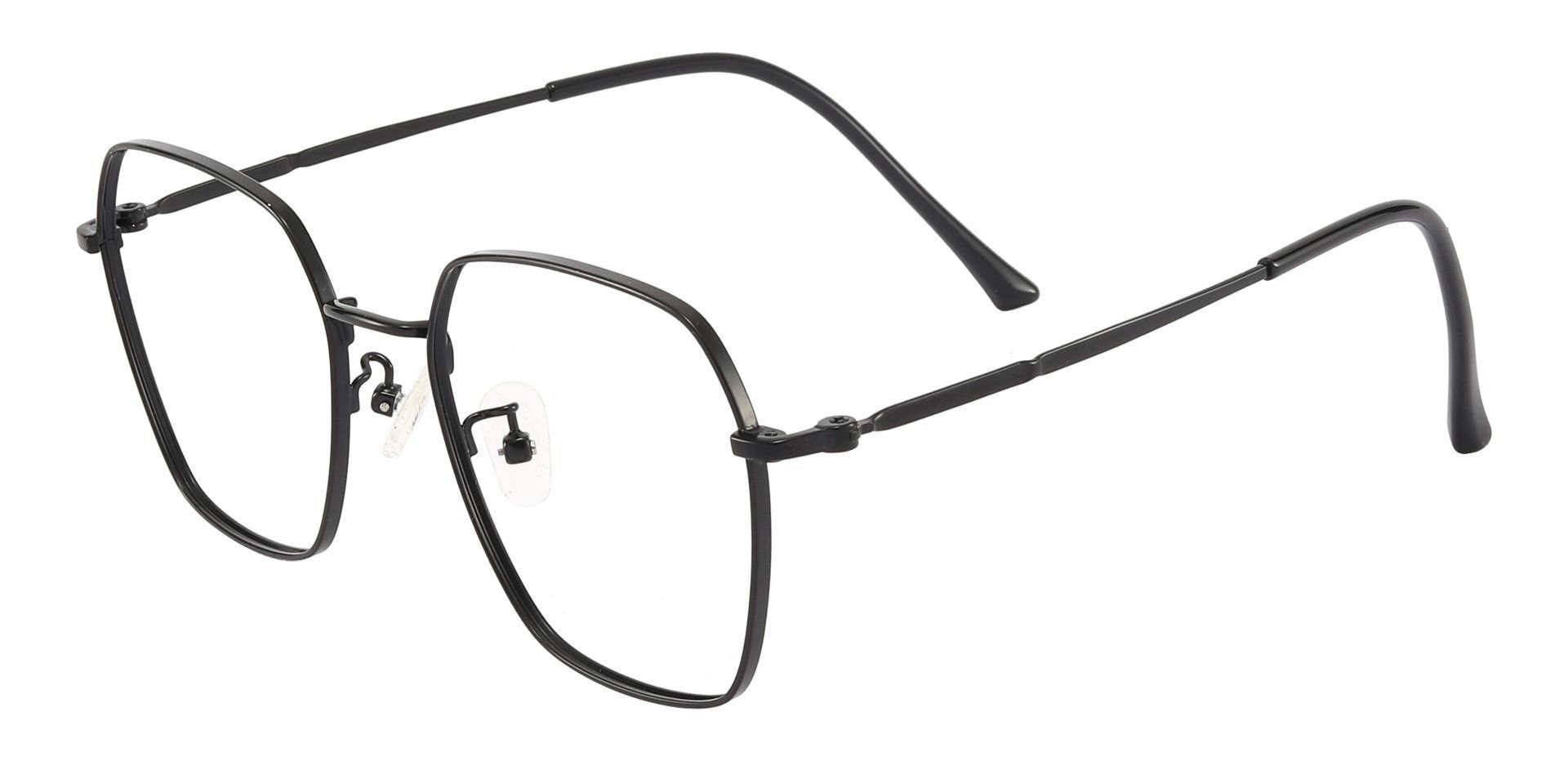 Calvin Geometric Prescription Glasses - Black