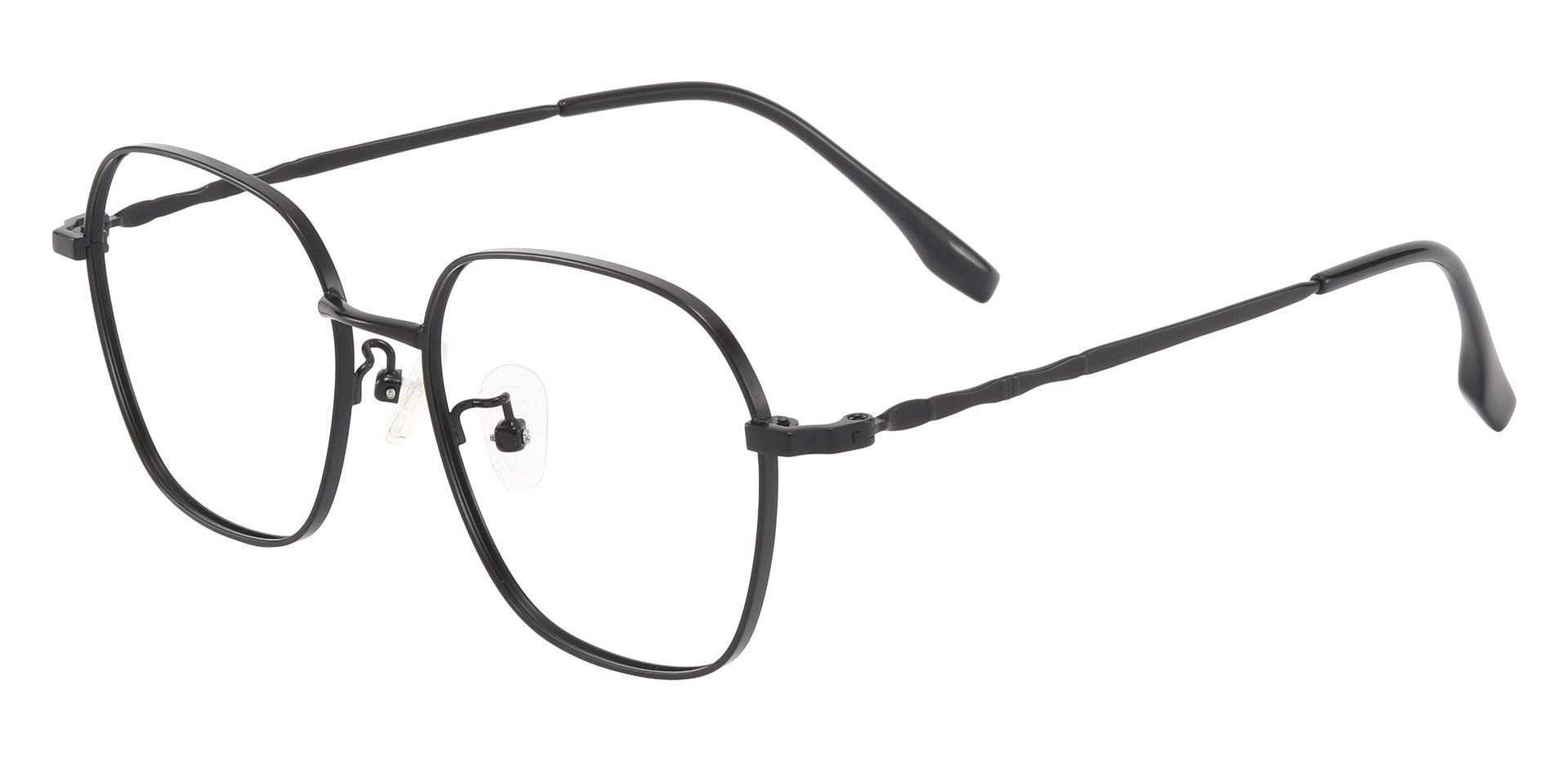 Crest Geometric Lined Bifocal Glasses - Black
