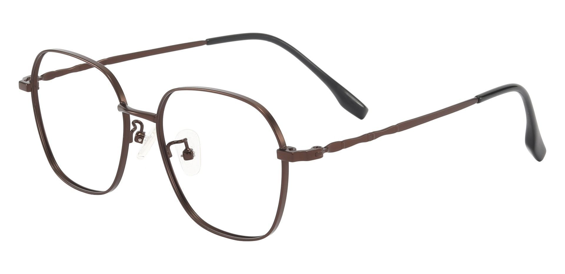 Crest Geometric Prescription Glasses - Brown