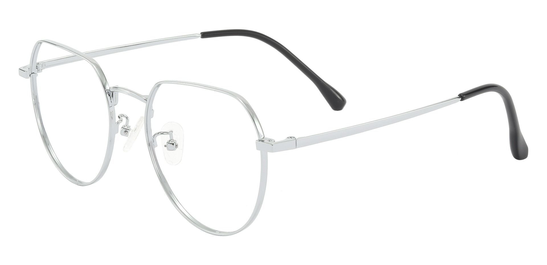 Rapid Geometric Non-Rx Glasses - Silver