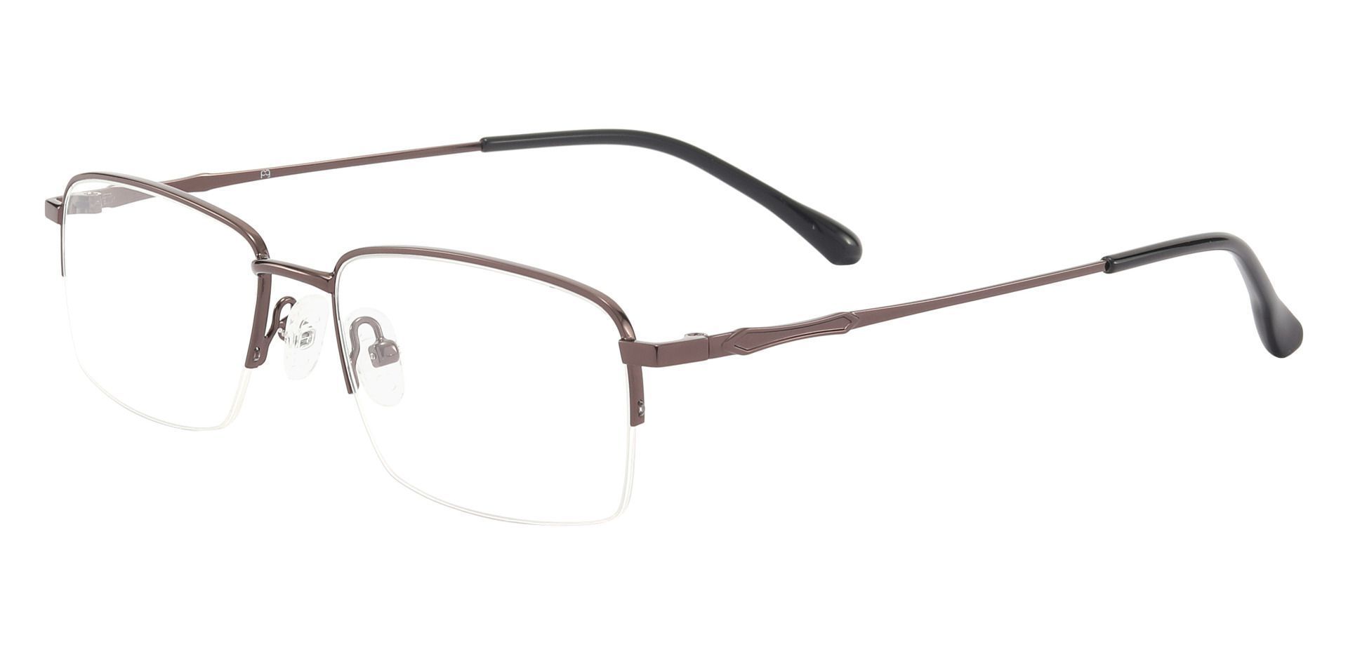 Colfax Rectangle Prescription Glasses - Brown