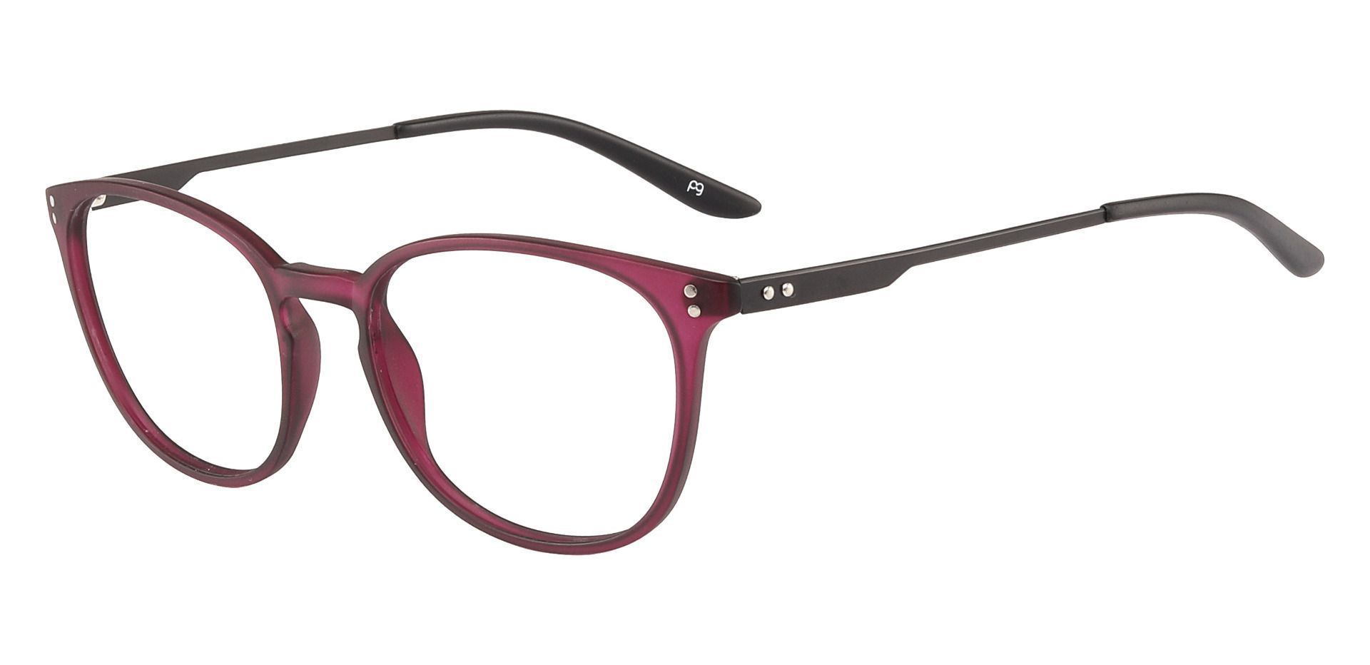 Oberlin Oval Non-Rx Glasses - Purple