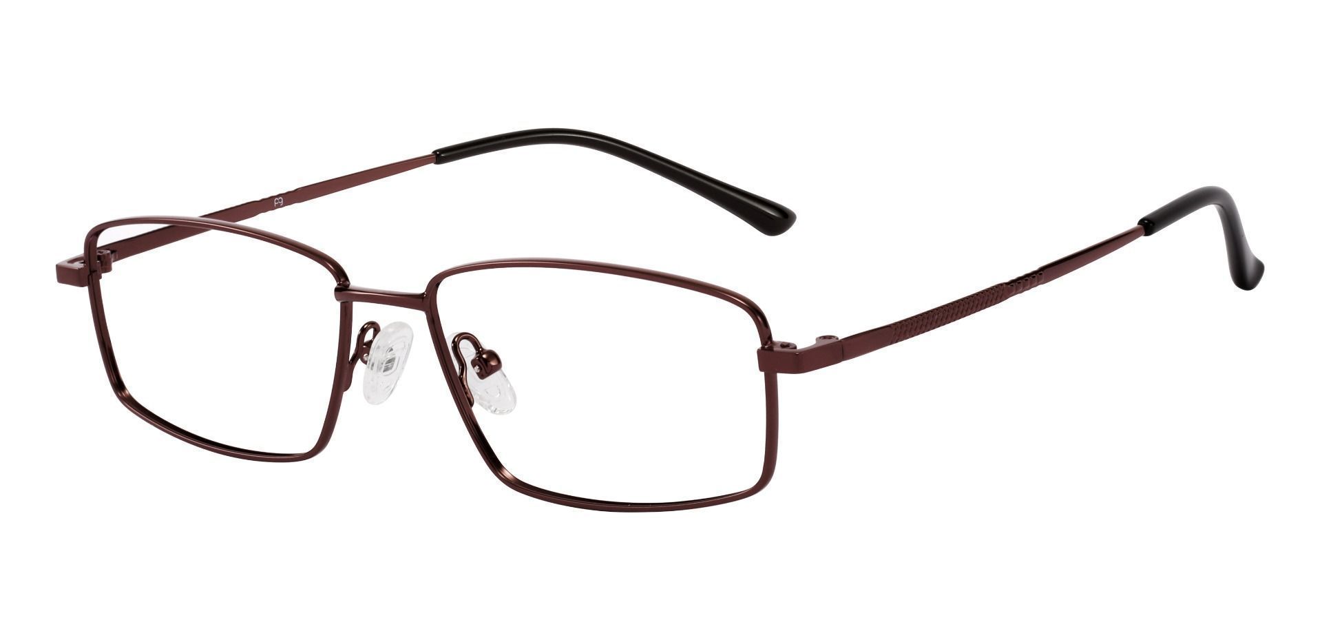 Fargo Rectangle Prescription Glasses - Brown