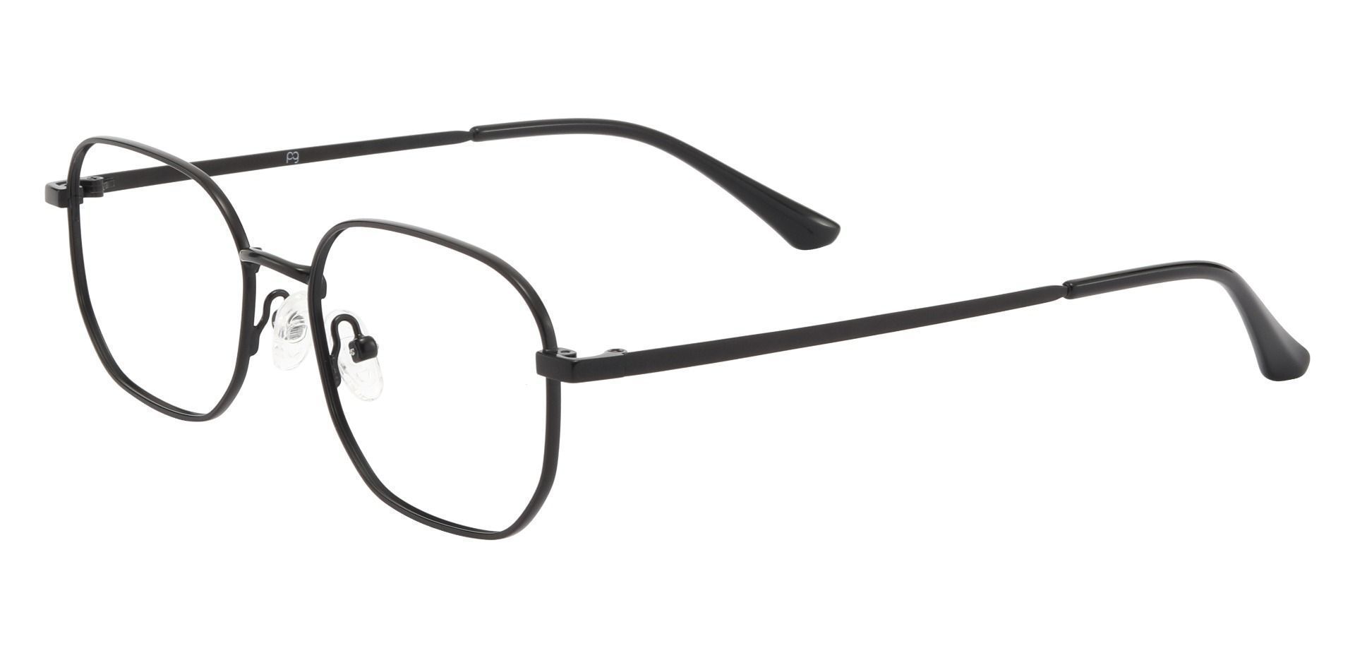 Euclid Geometric Eyeglasses Frame - Black