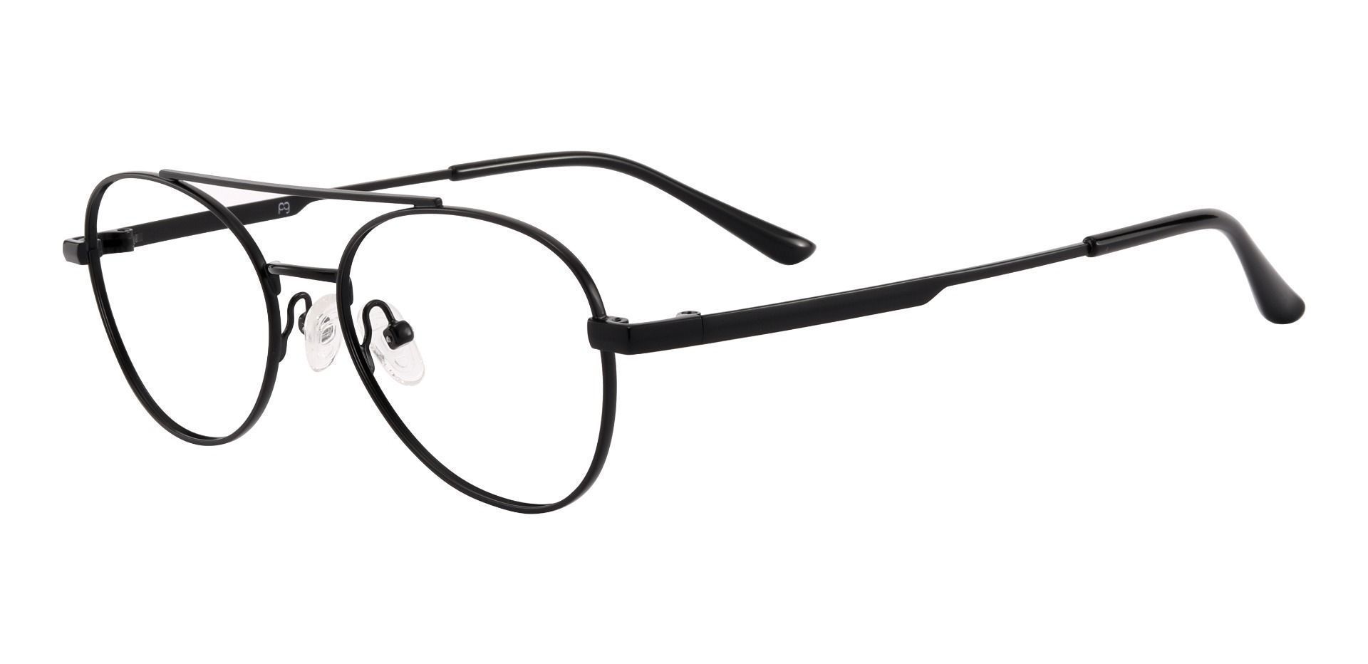 Hinton Aviator Prescription Glasses - Black