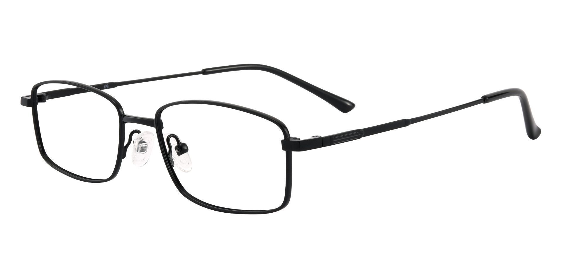 Fletcher Rectangle Lined Bifocal Glasses - Black