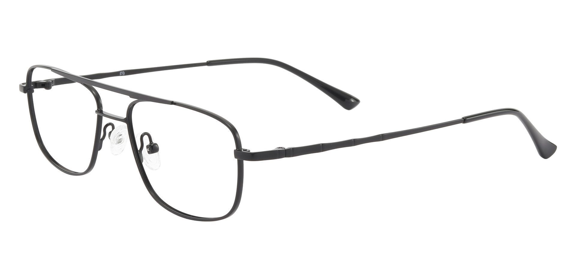 Hugo Aviator Eyeglasses Frame - Black