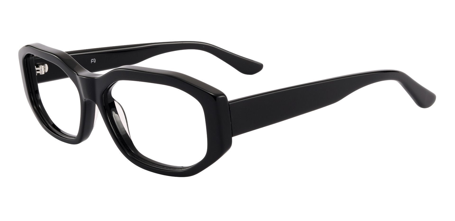 Sayre Rectangle Non-Rx Glasses - Black