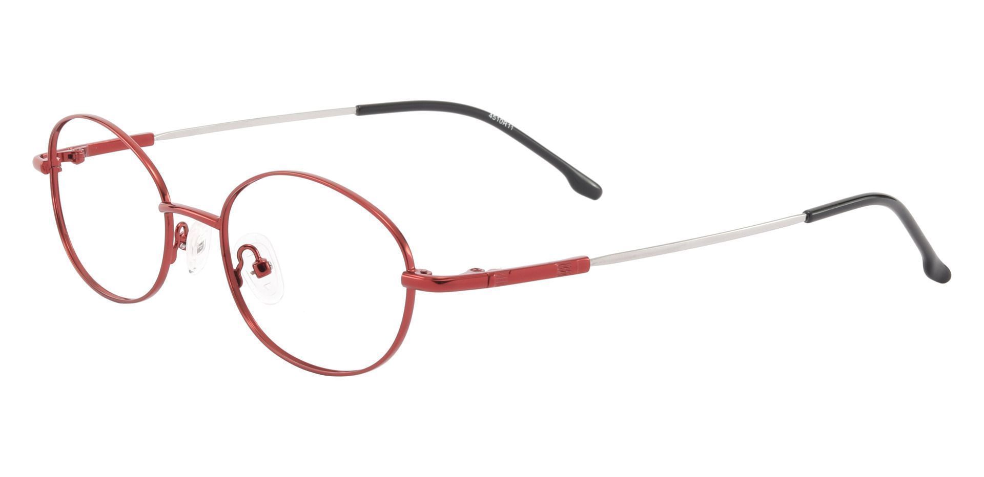 Calera Oval Prescription Glasses - Red