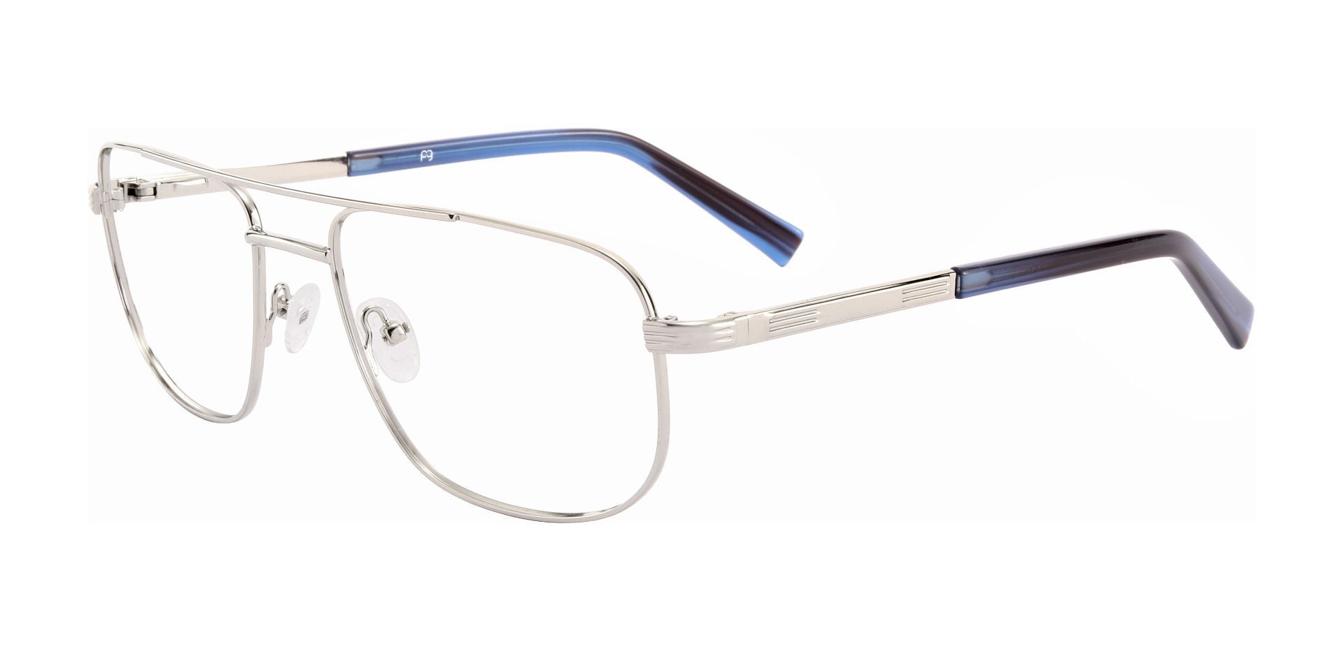 Drayton Aviator Eyeglasses Frame - Silver
