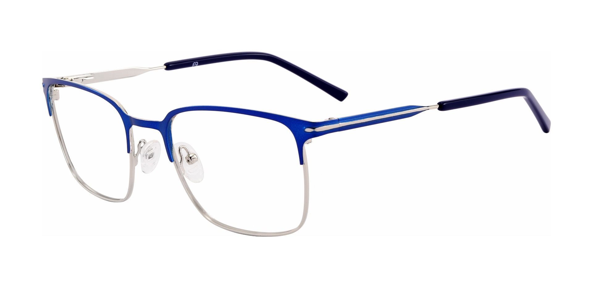 Rucker Rectangle Eyeglasses Frame - Blue