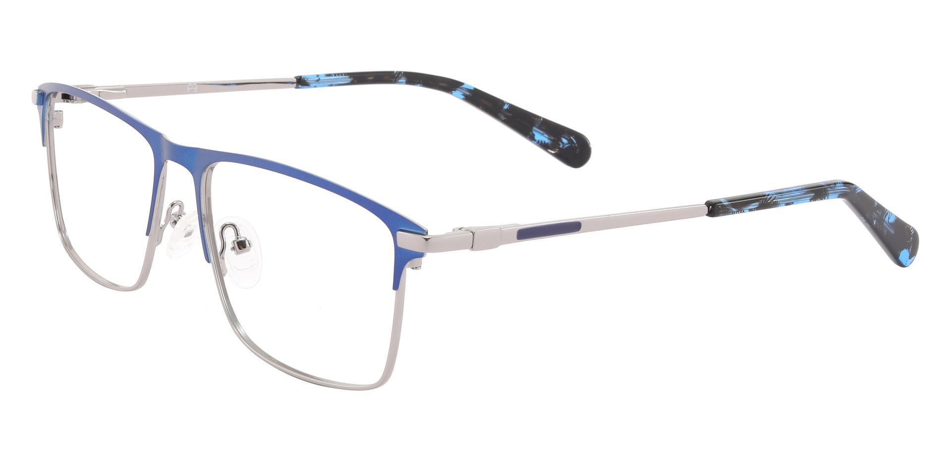 Thorpe Rectangle Prescription Glasses - Blue