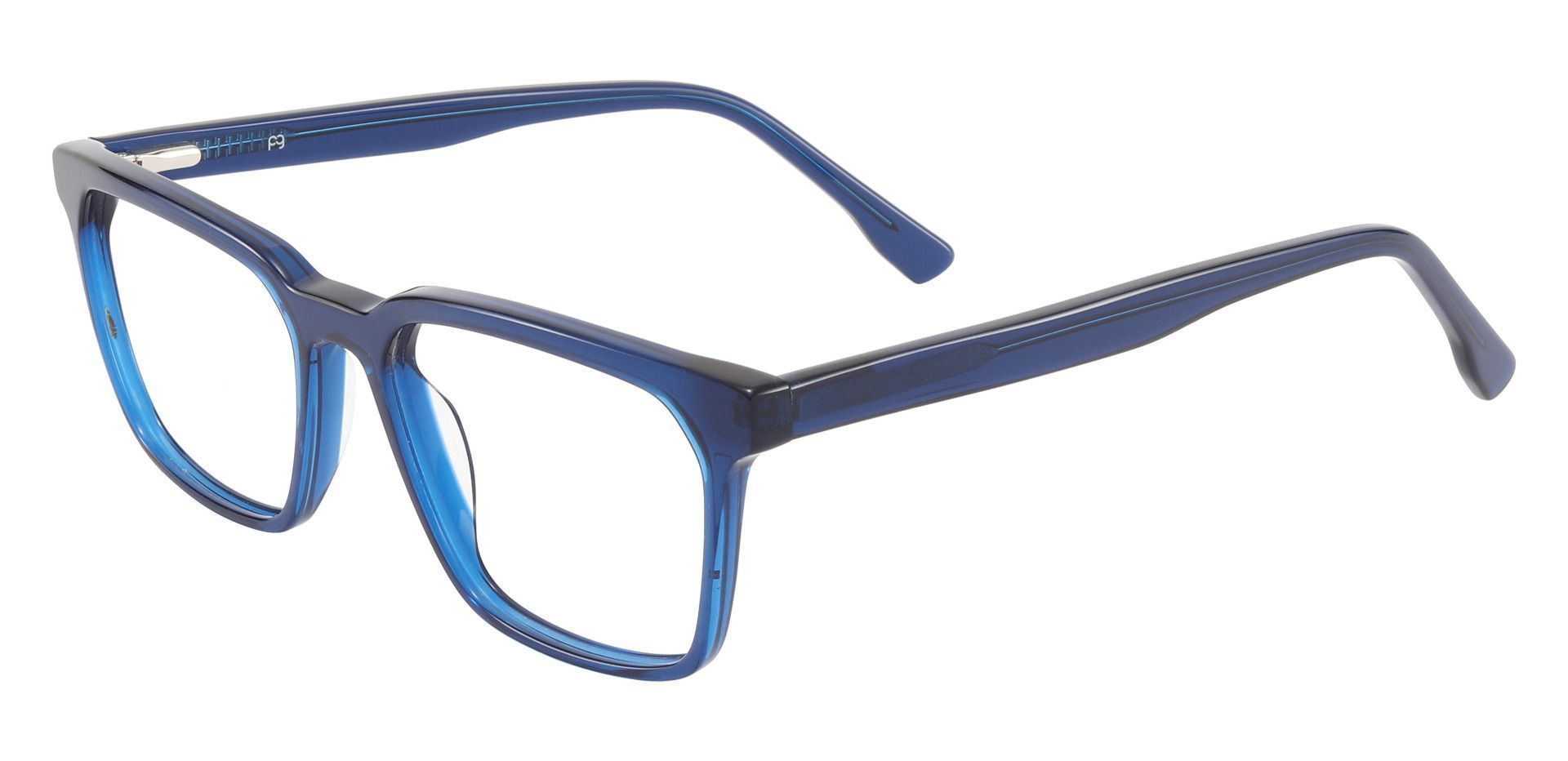 Fleetwood Rectangle Prescription Glasses - Blue