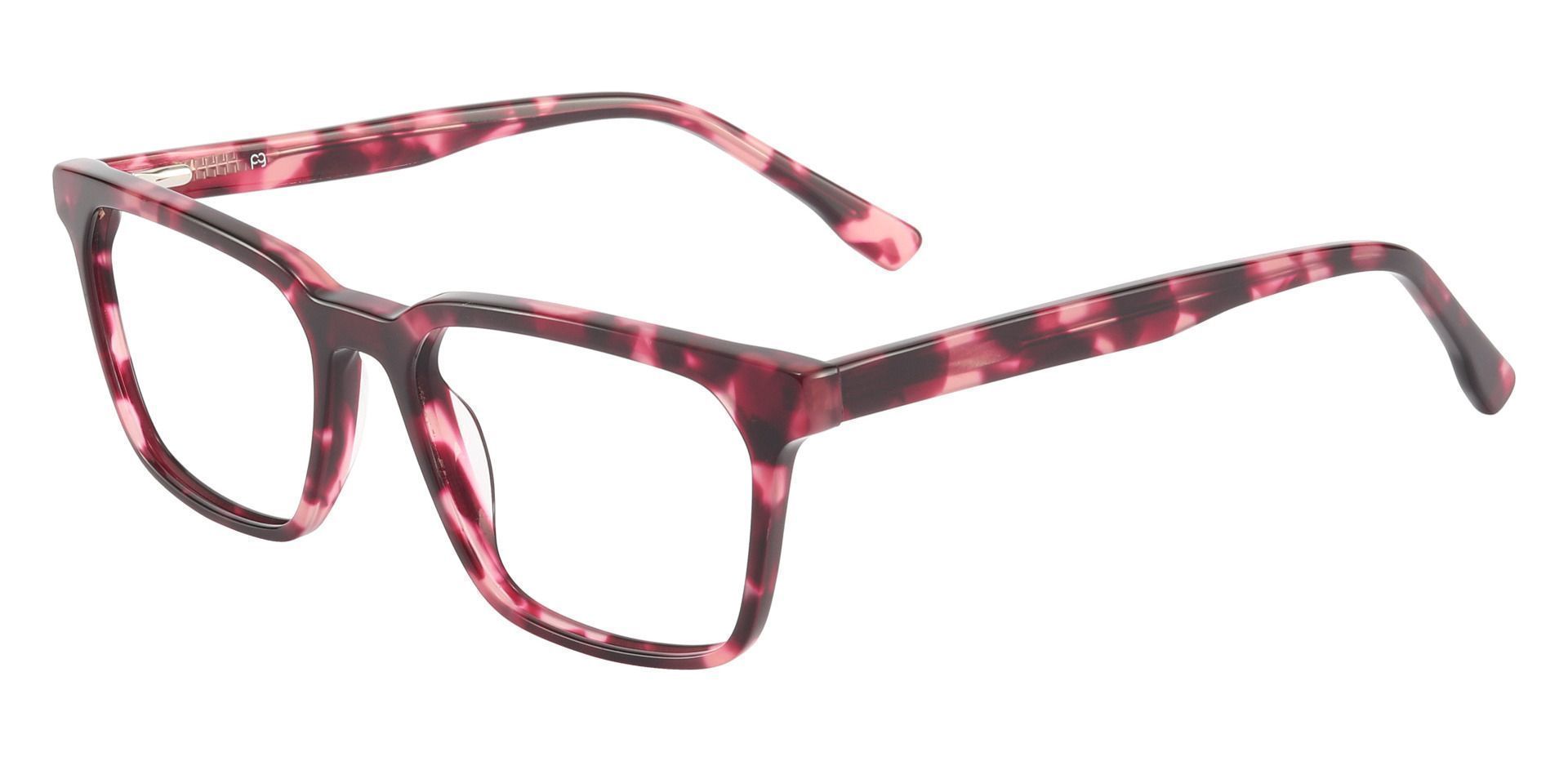 Fleetwood Rectangle Eyeglasses Frame - Red