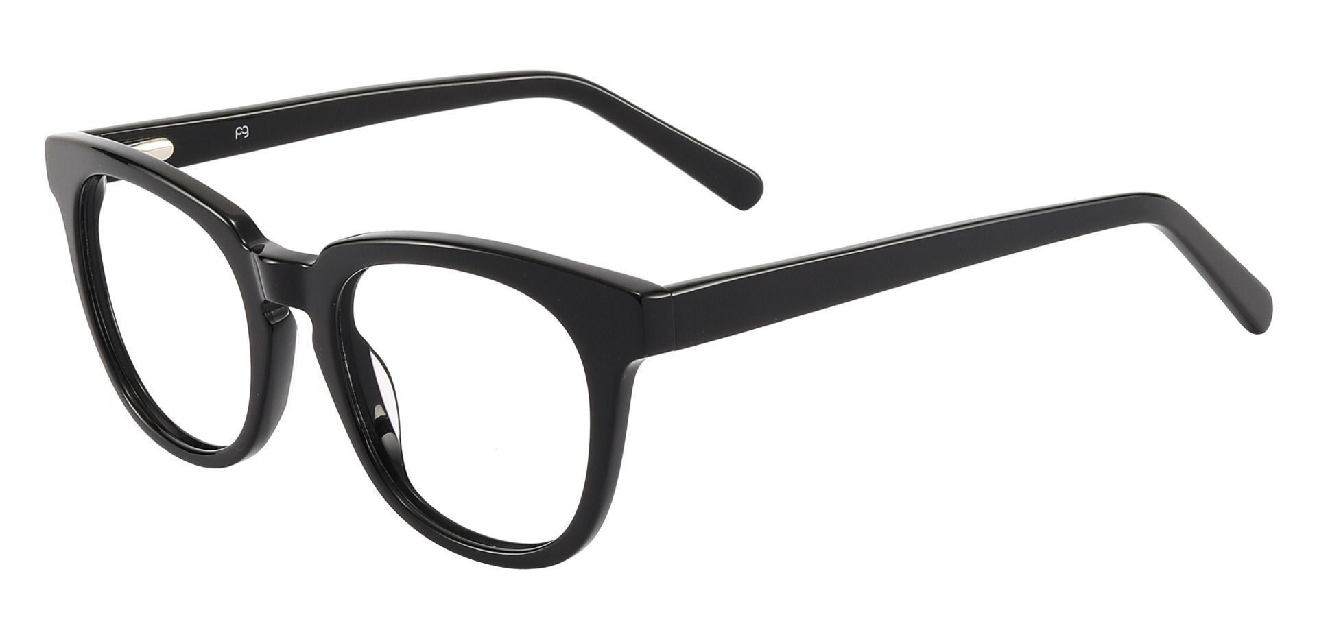 Portage Oval Prescription Glasses - Black