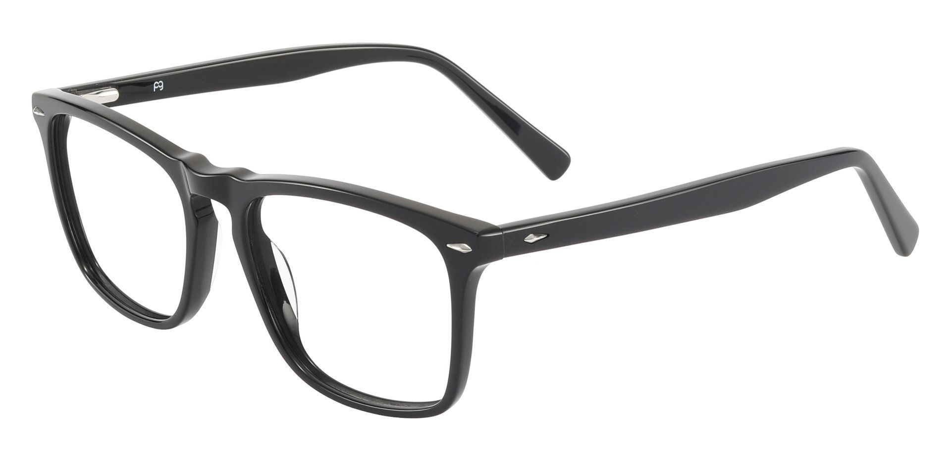 Topton Rectangle Prescription Glasses - Black