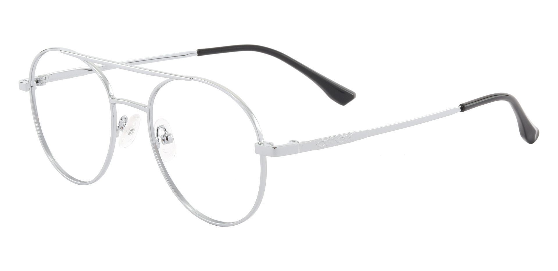 Cresson Aviator Prescription Glasses - Silver