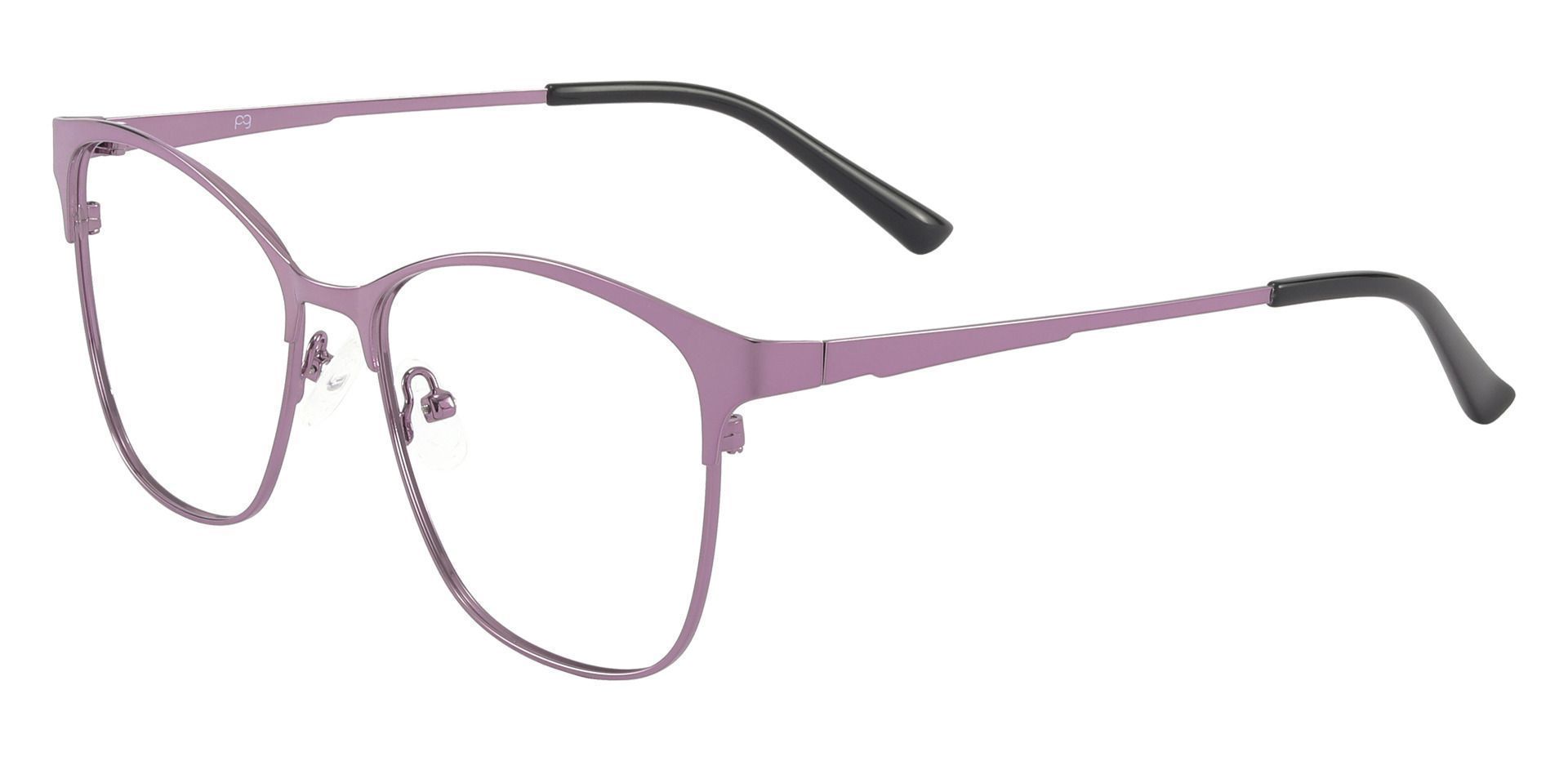 Briony Square Prescription Glasses - Purple