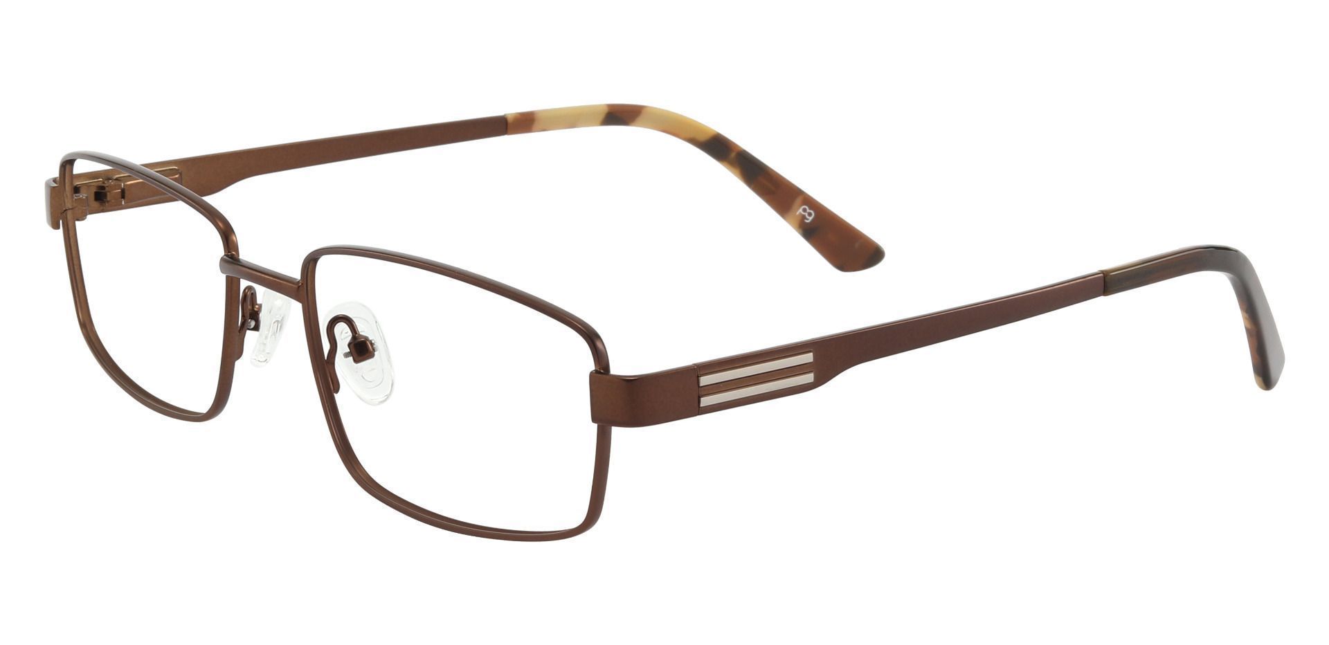Horace Rectangle Prescription Glasses - Brown