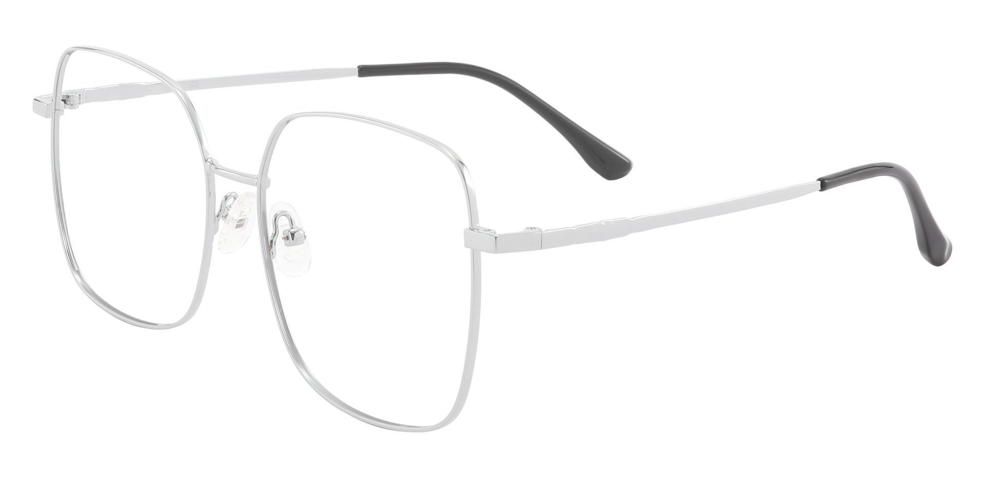 Sanborn Square Prescription Glasses - Silver