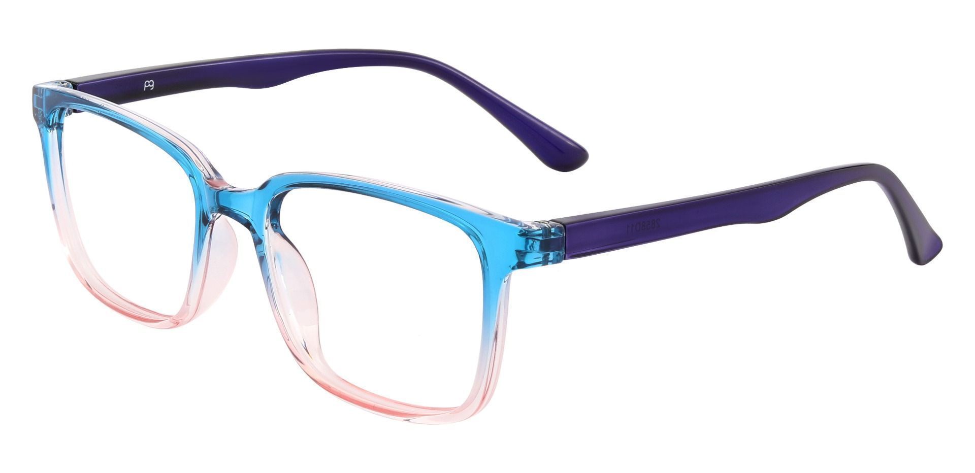 Chester Rectangle Prescription Glasses - Blue