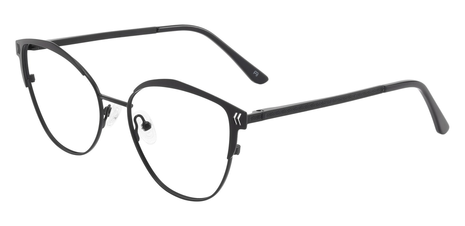 Hampton Geometric Prescription Glasses - Black