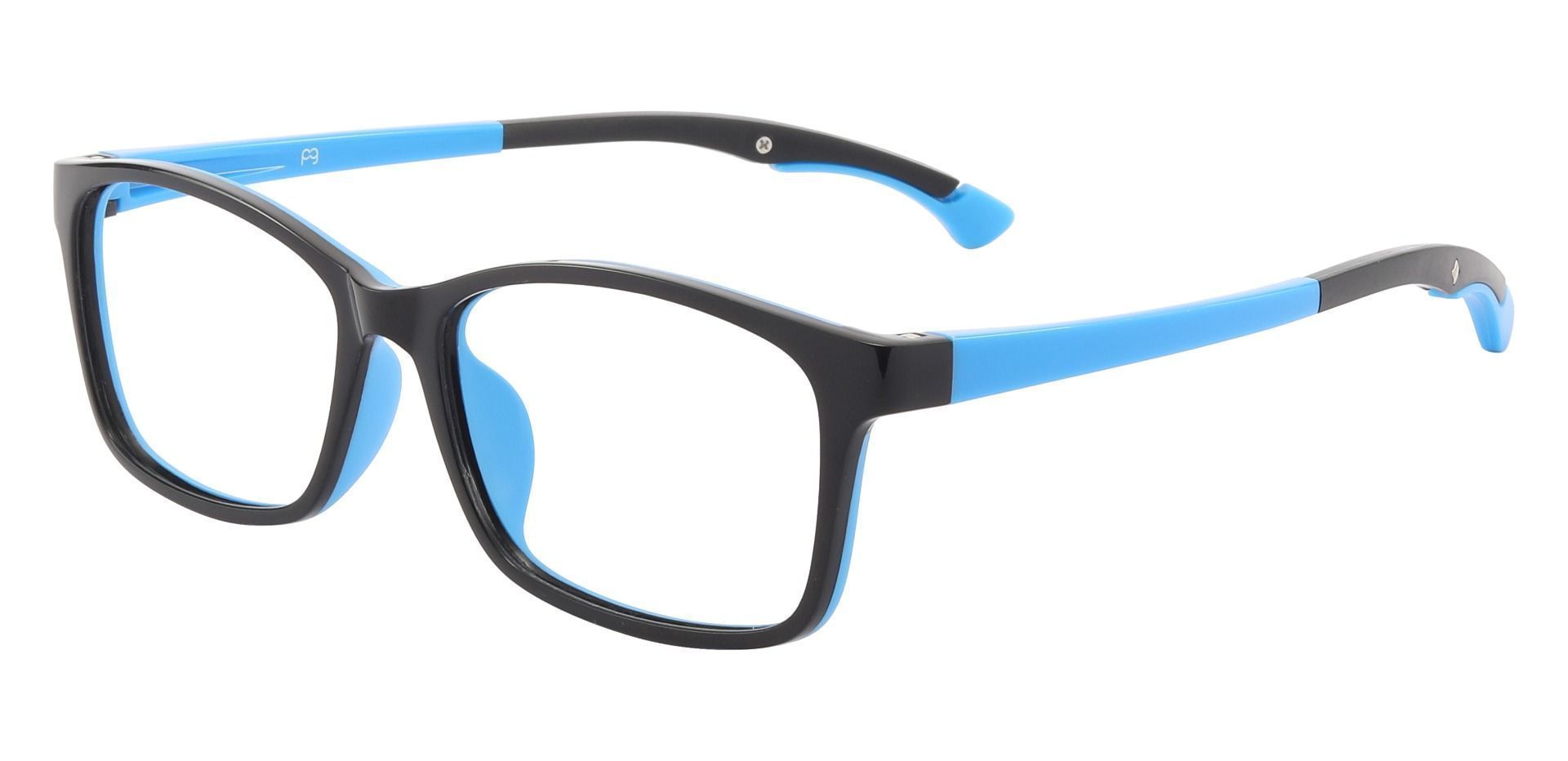 Athens Rectangle Prescription Glasses Black Kids' Eyeglasses