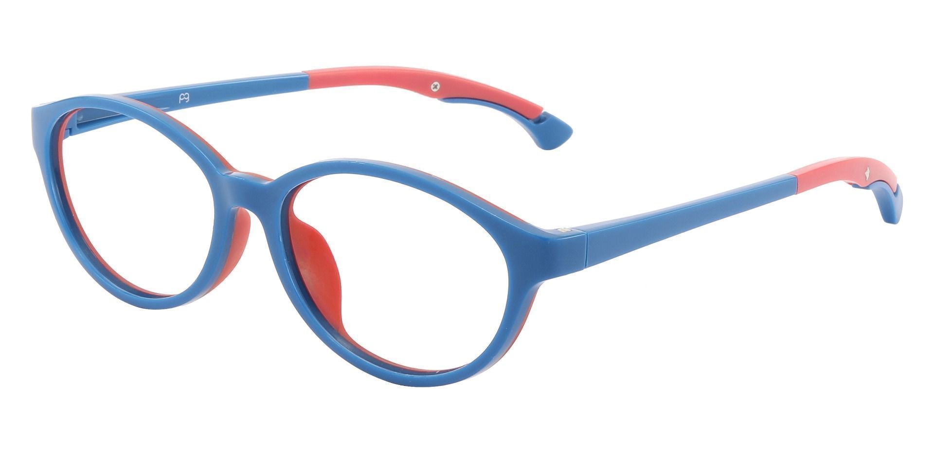 Desert Oval Prescription Glasses - Blue