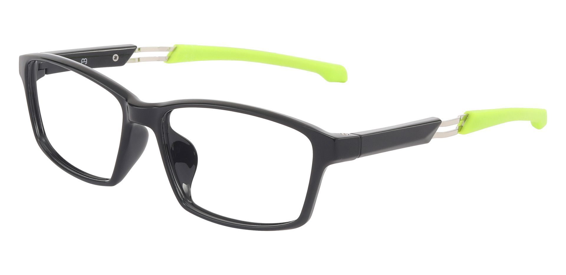 Crockett Rectangle Prescription Glasses Black Men's Eyeglasses Payne Glasses