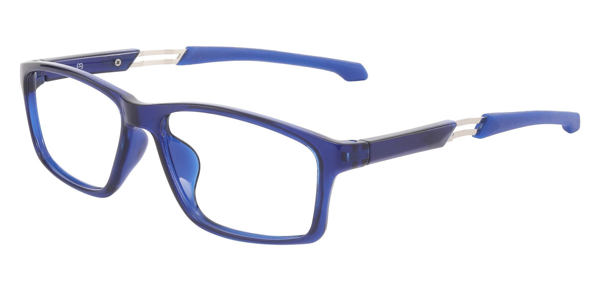 Landon Rectangle Reading Glasses Blue Mens Eyeglasses Payne Glasses 1603