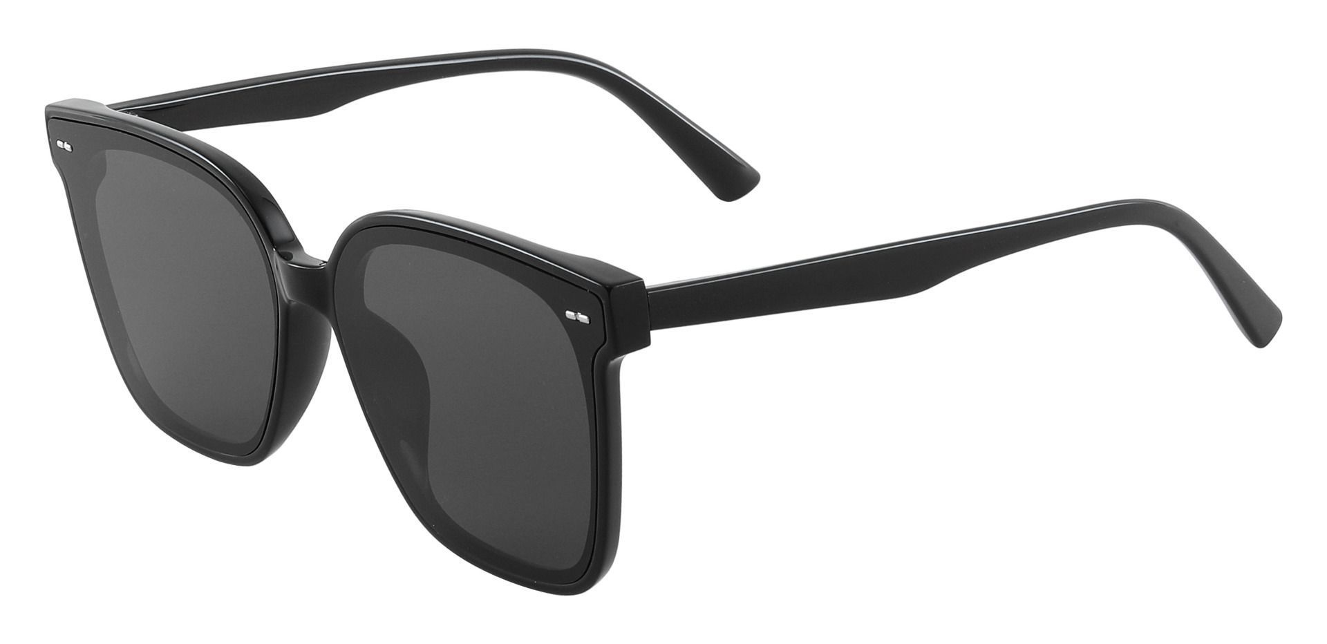Martina Square Black Non-Rx Sunglasses