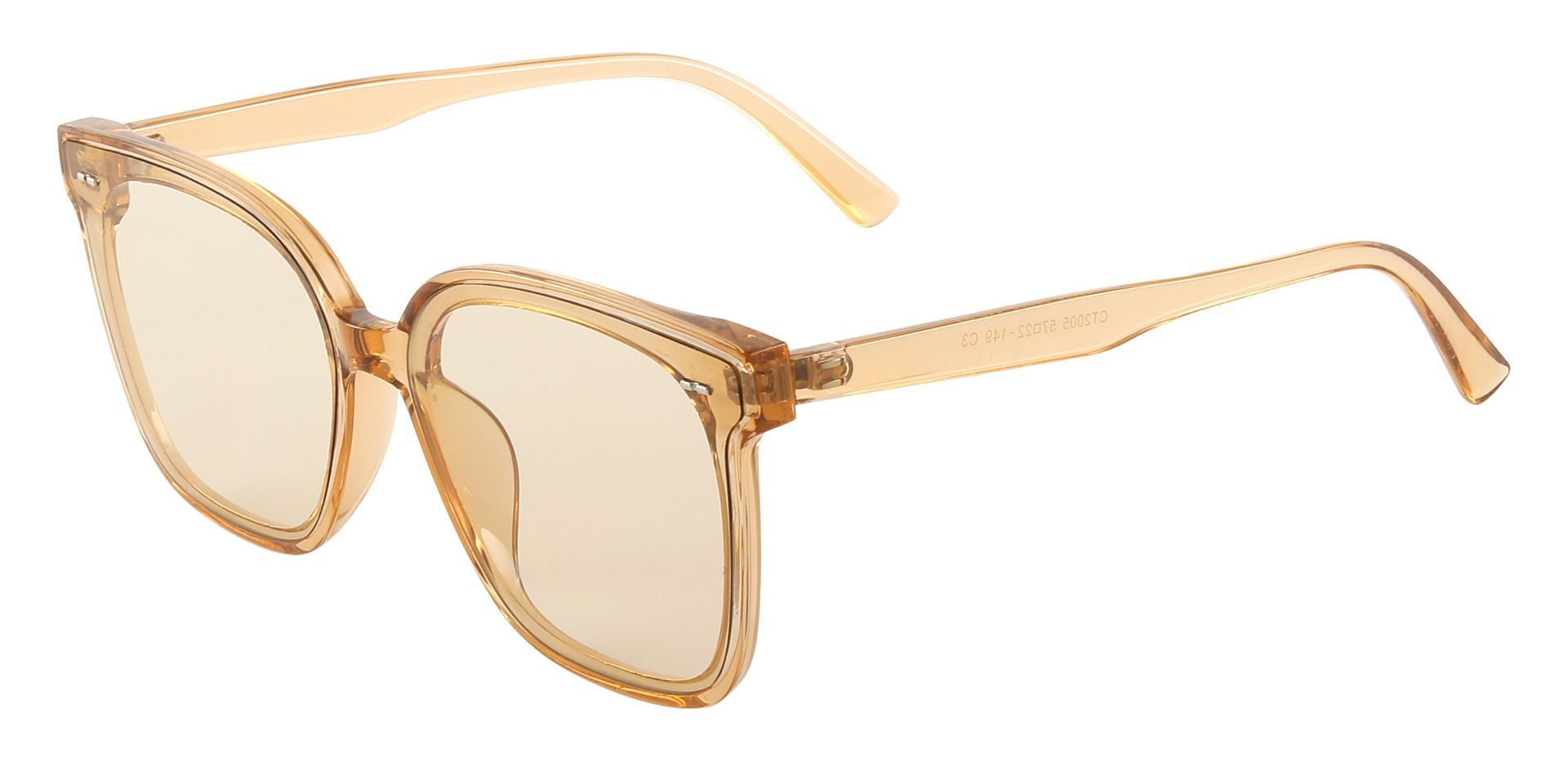 Martina Square Brown Non-Rx Sunglasses