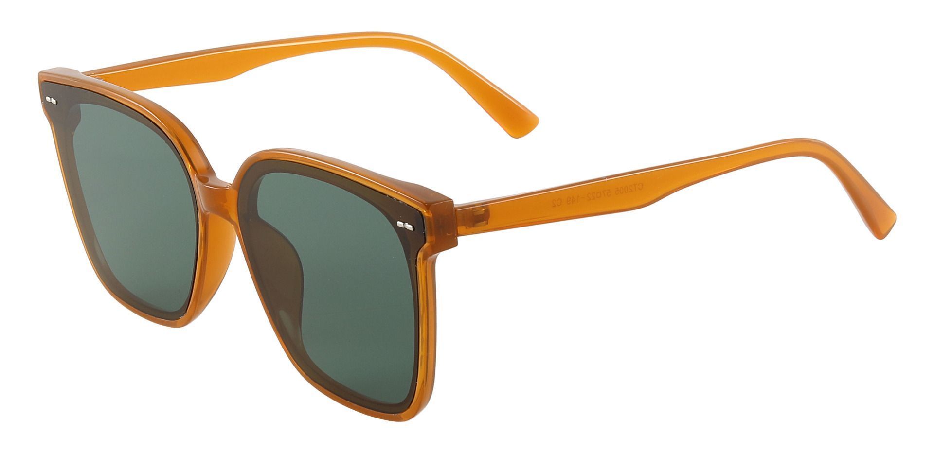 Martina Square Orange Non-Rx Sunglasses