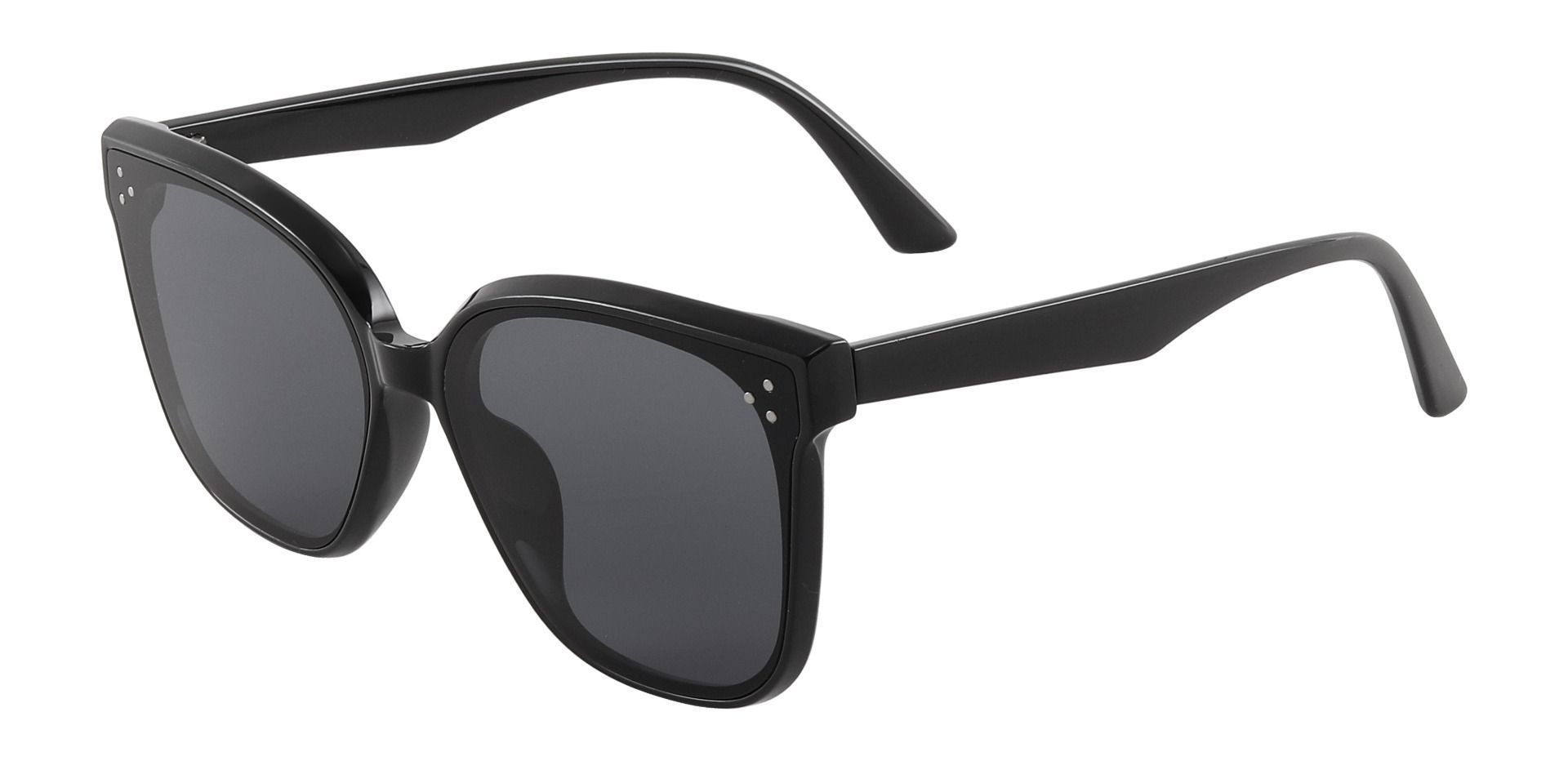 Rabia Square Black Non-Rx Sunglasses