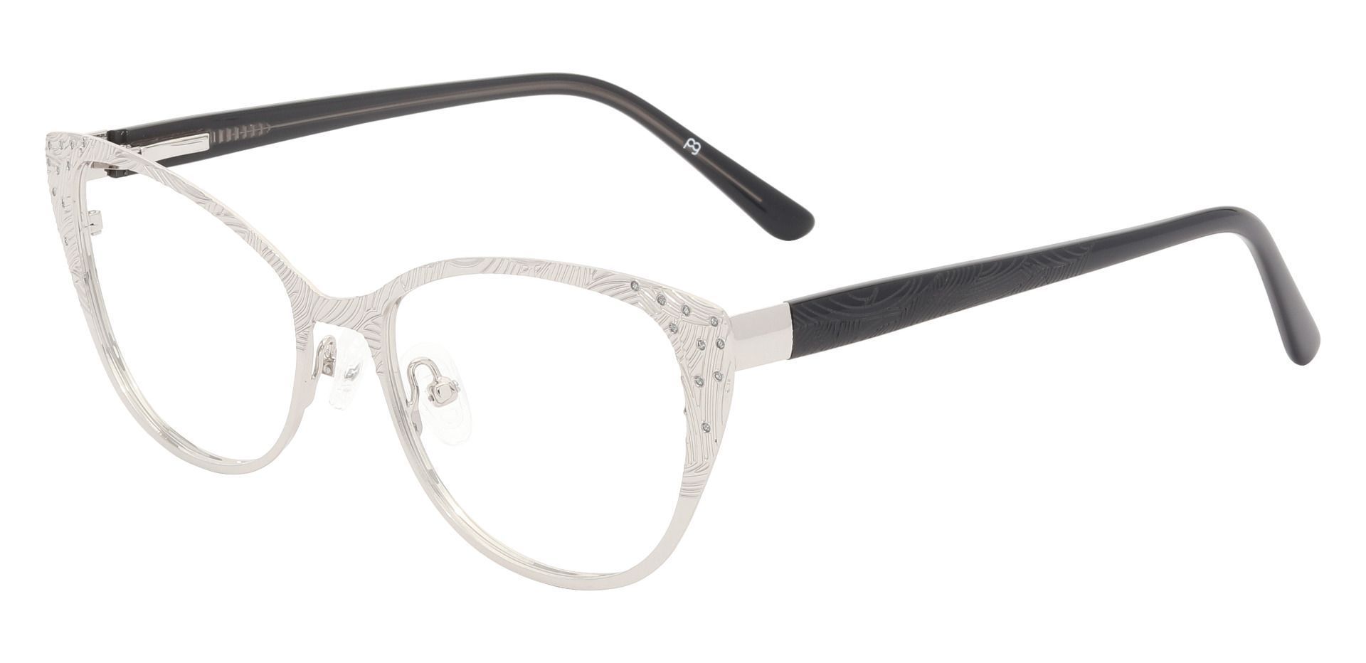 Sabine Cat Eye Prescription Glasses - Silver