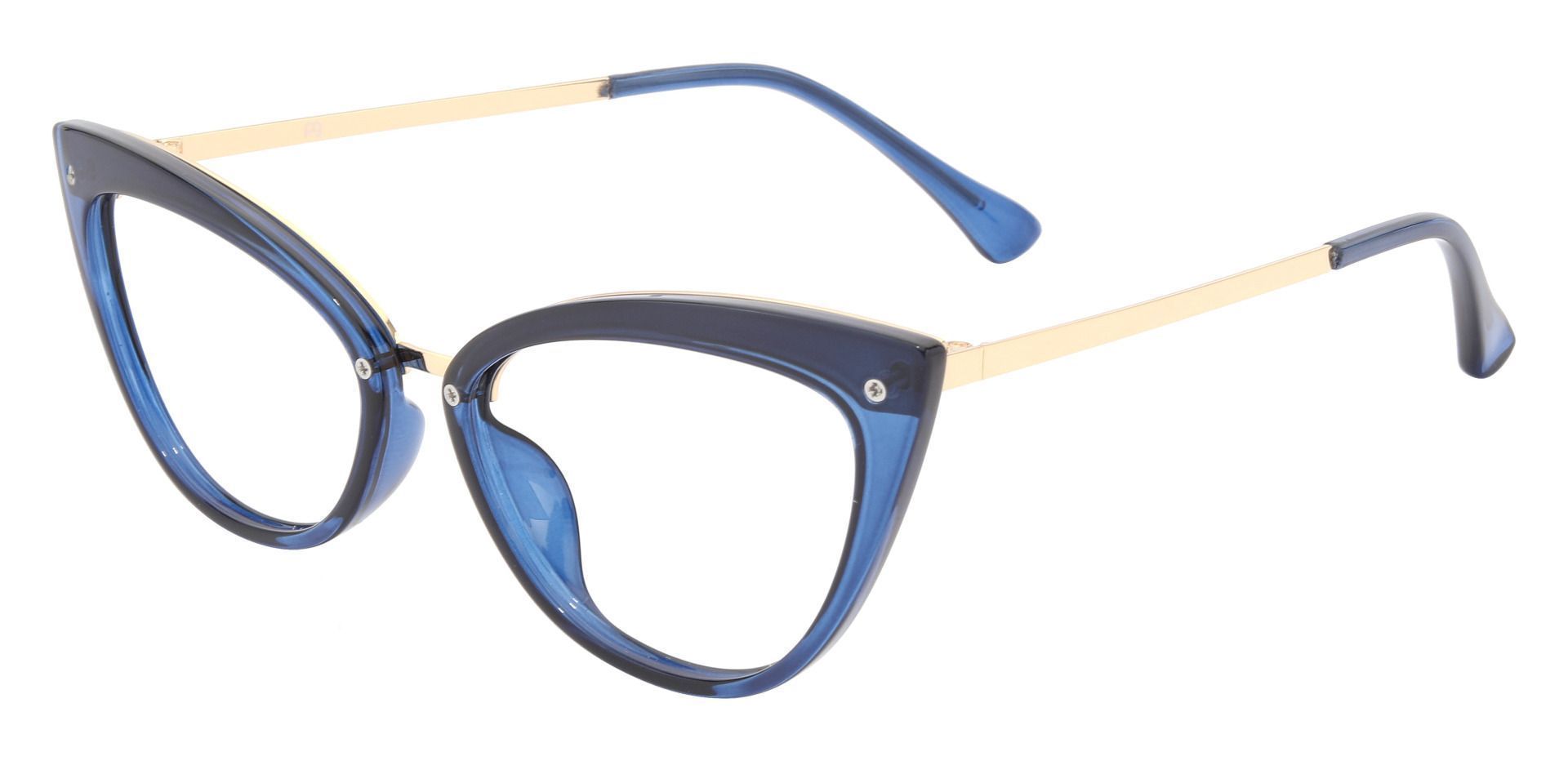 Glenda Cat Eye Prescription Glasses - Blue