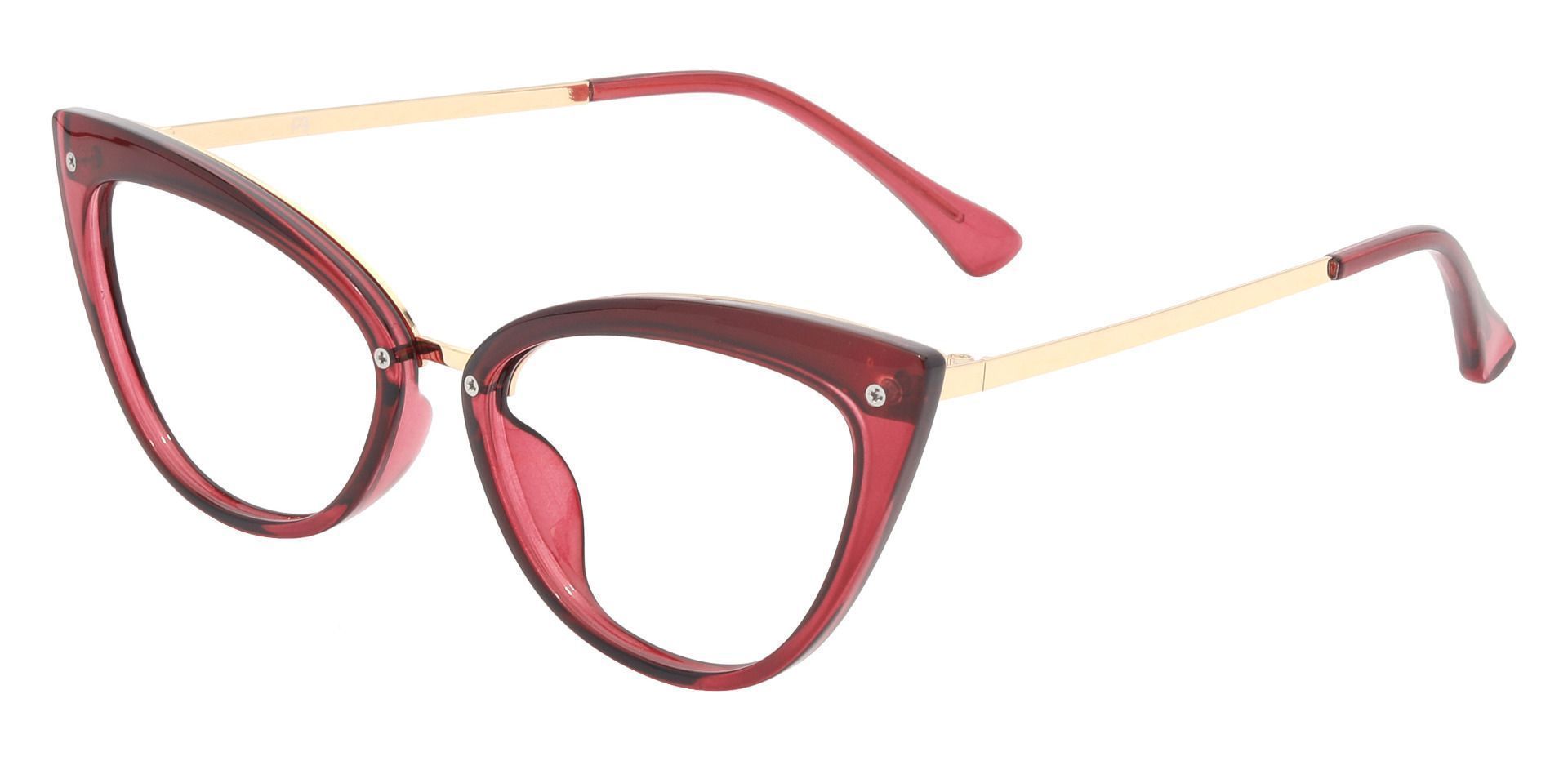 Glenda Cat Eye Prescription Glasses - Red