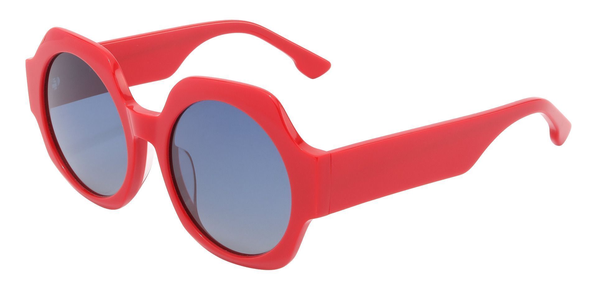 McDowell Round Red Non-Rx Sunglasses