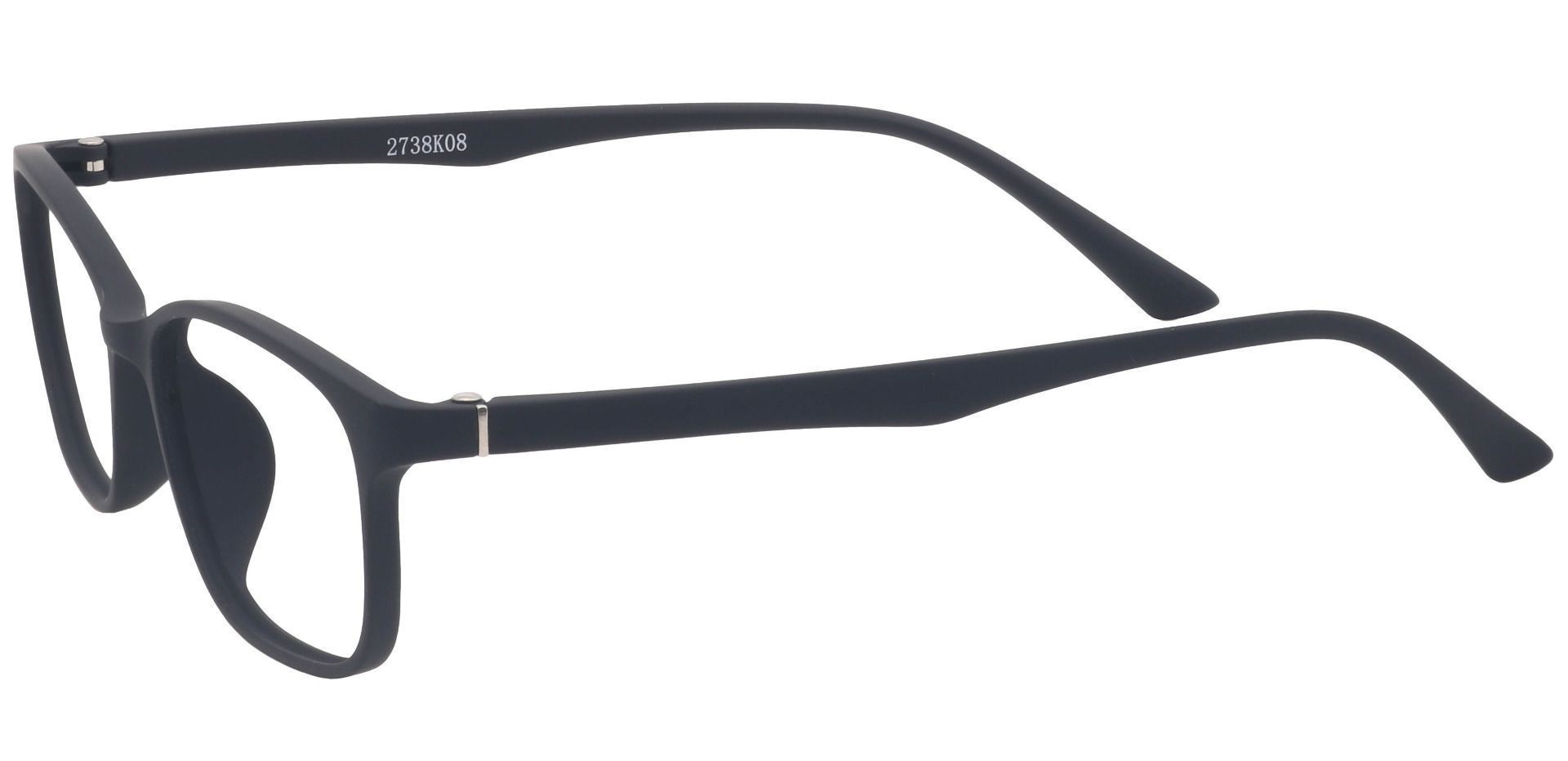 Alex Rectangle Lined Bifocal Glasses - Matte Black 