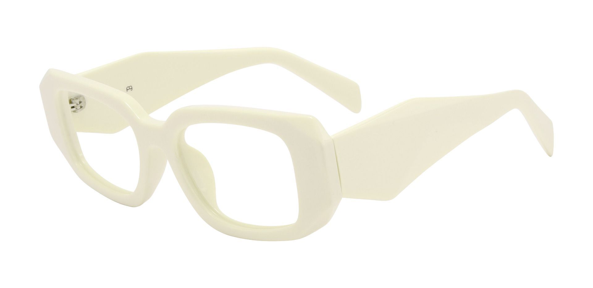 Fresno Geometric Prescription Glasses - White