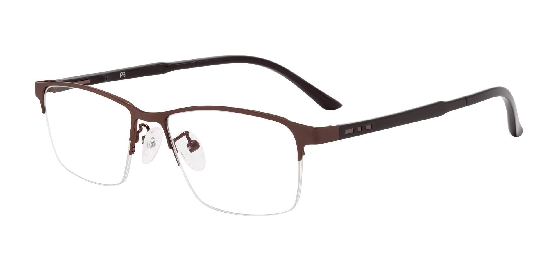 Alvin Rectangle Prescription Glasses - Brown