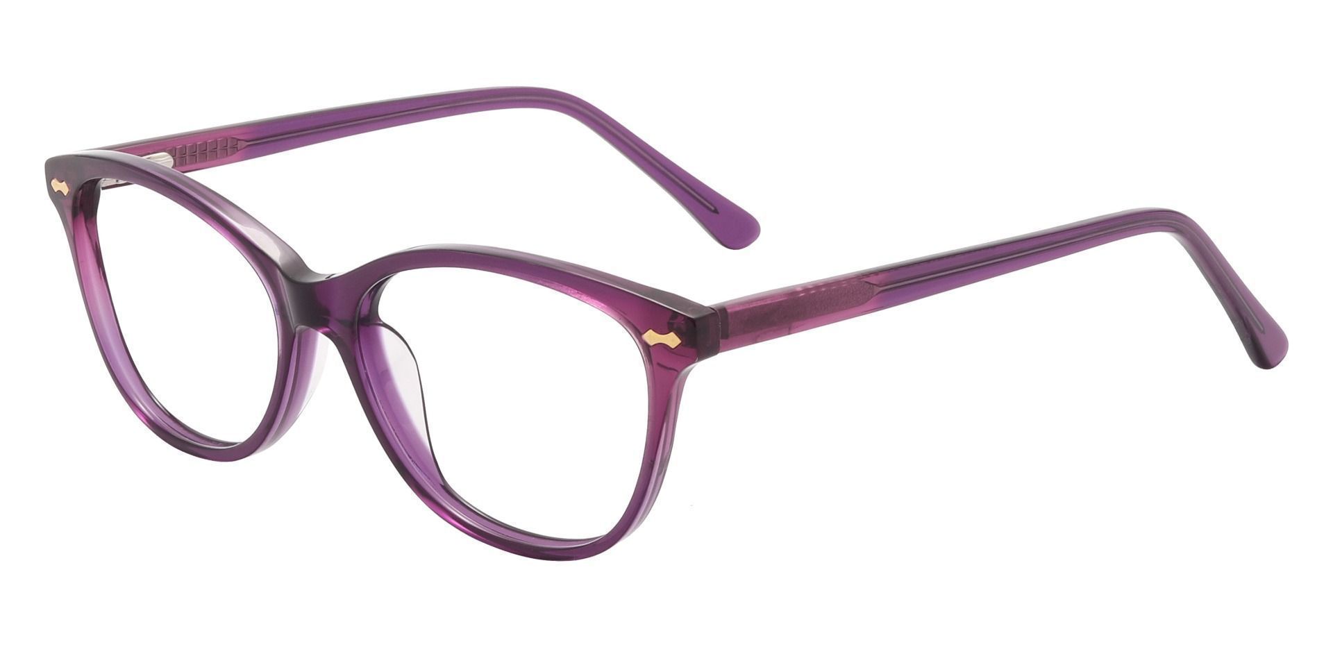 Lacie Cat Eye Prescription Glasses - Purple