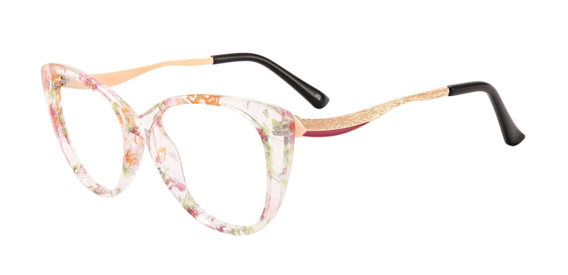 Roma Cat Eye Prescription Glasses - Floral