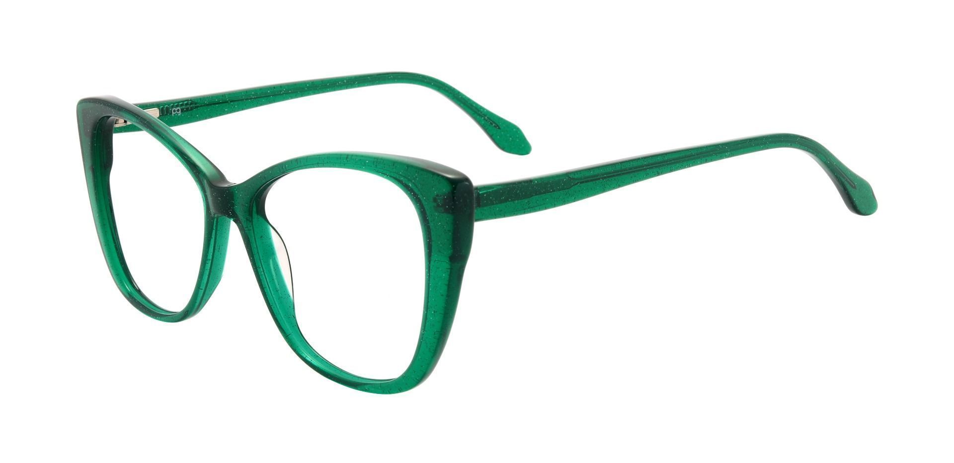 Leigh Cat Eye Prescription Glasses - Green