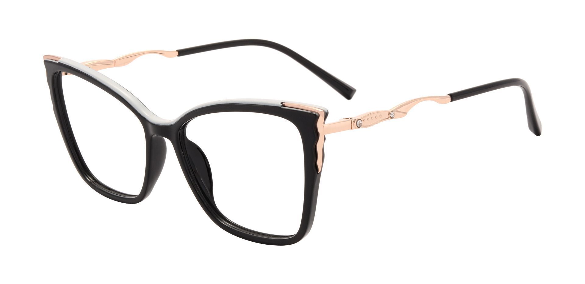 Guadalupe Cat Eye Prescription Glasses - Black
