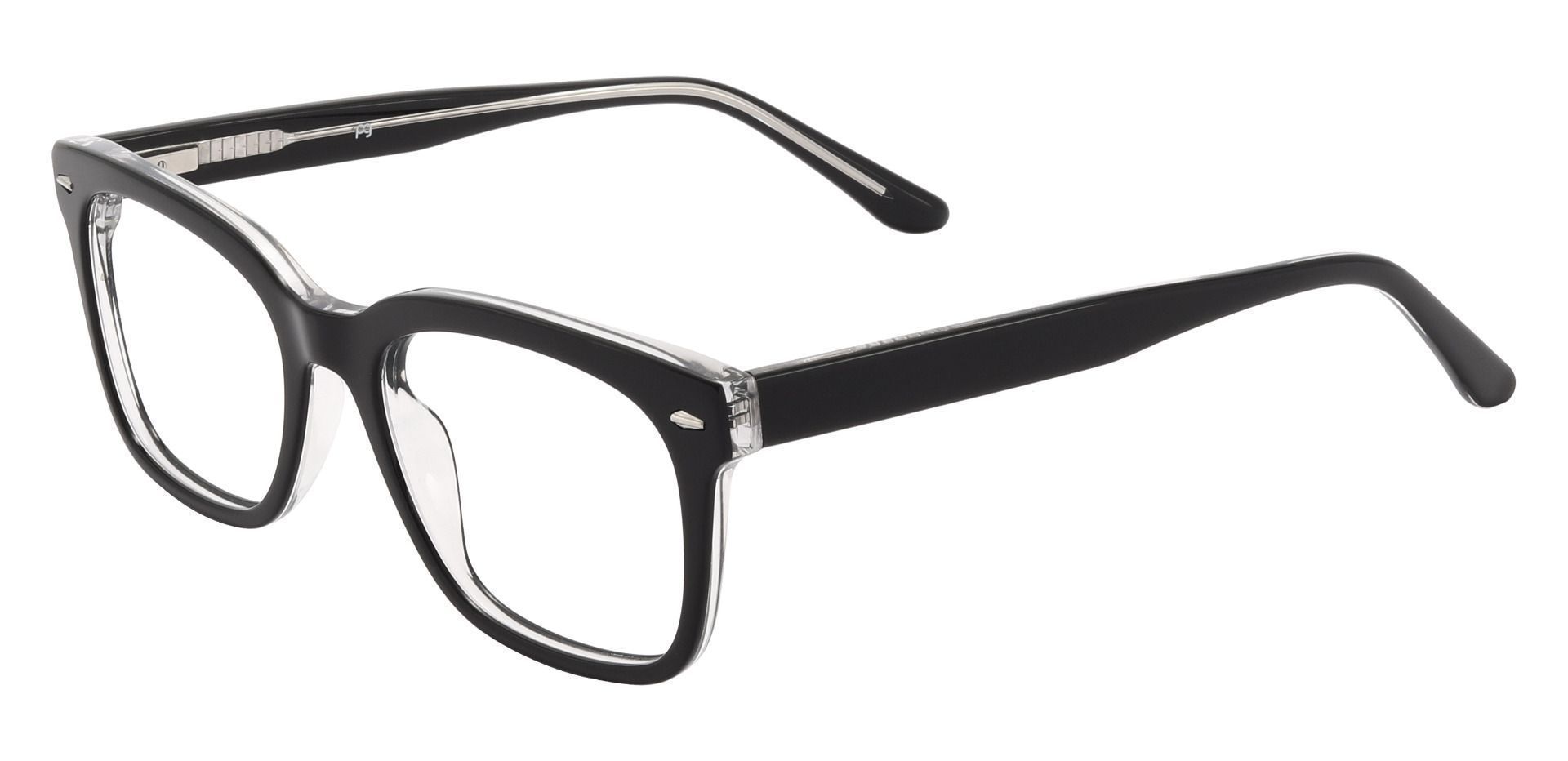 Sherman Rectangle Prescription Glasses - Black