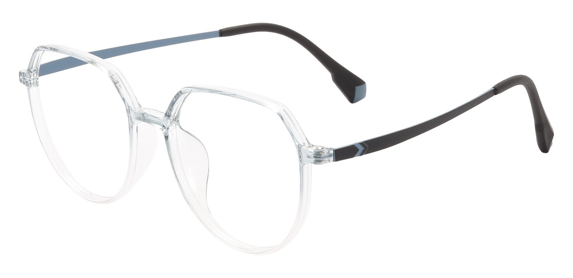 Alexa Geometric Prescription Glasses - Blue