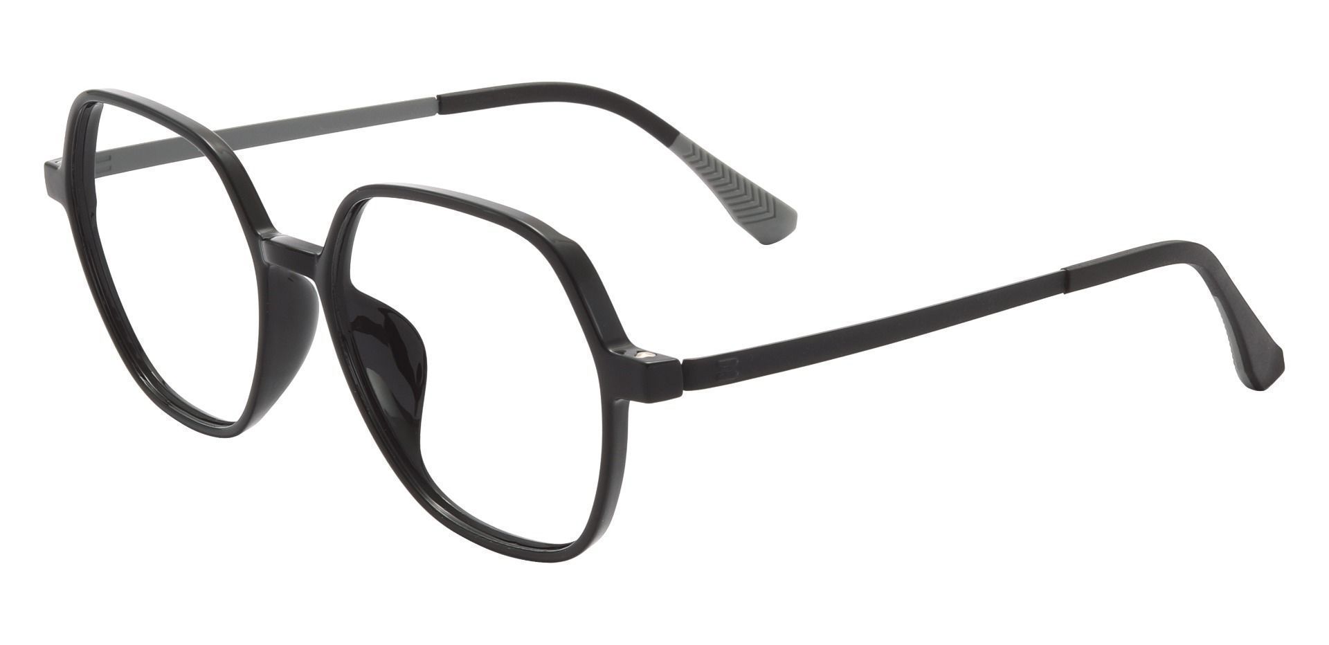 Cassandra Geometric Prescription Glasses - Black