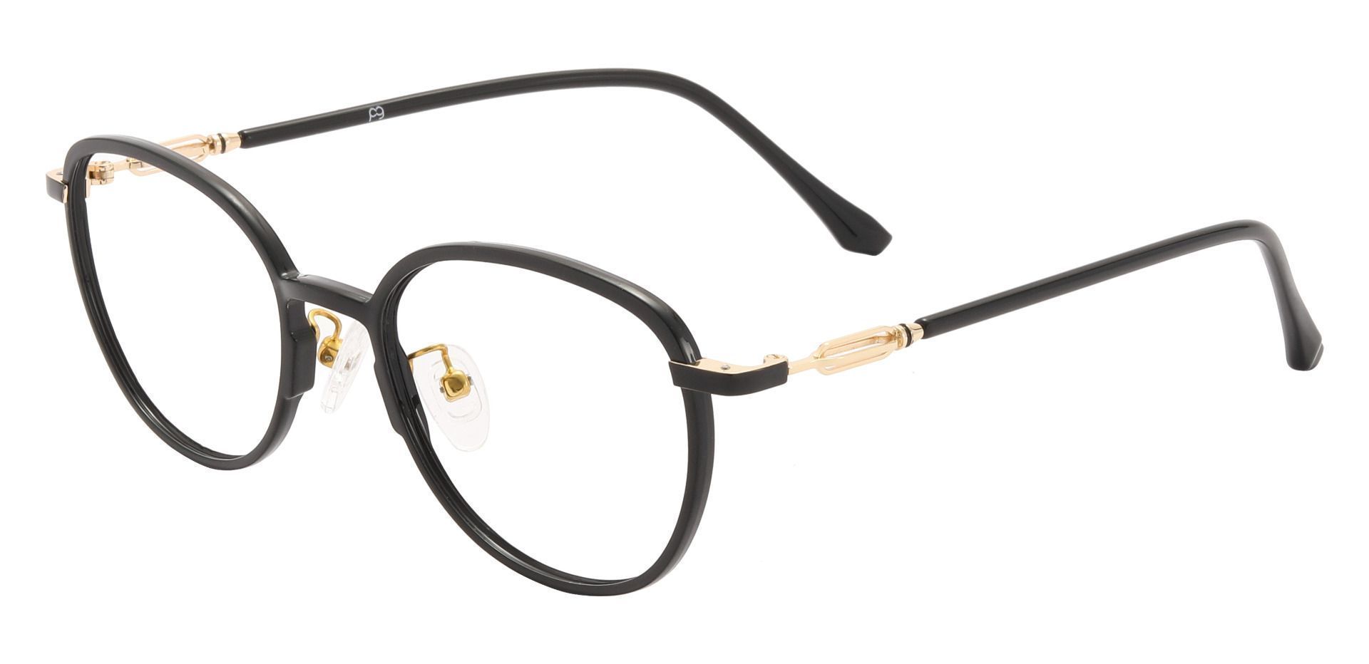 Newton Oval Prescription Glasses - Black
